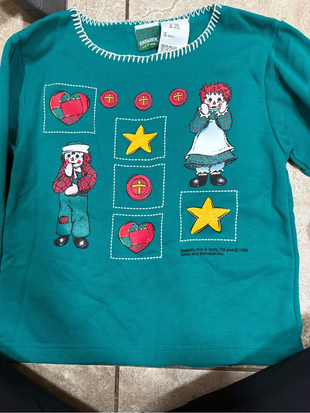 Kids' Raggedy Ann & Andy Graphic Sweater